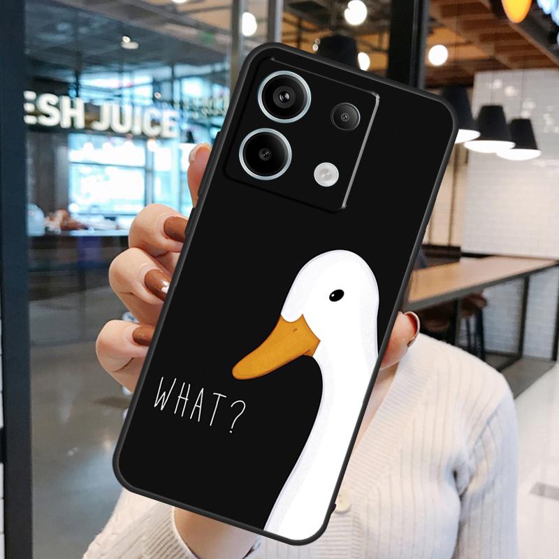 Cartoon Funny Goose Case For Xiaomi Redmi Note 11 9 10 12 13 14 15 Pro Plus Redmi 15 15C 10C 12C 13C 14C Cover