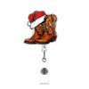 Retractable Christmas Badge Reels Christmas Hat Snowman Elk Alligator Badge Clip  Xmas