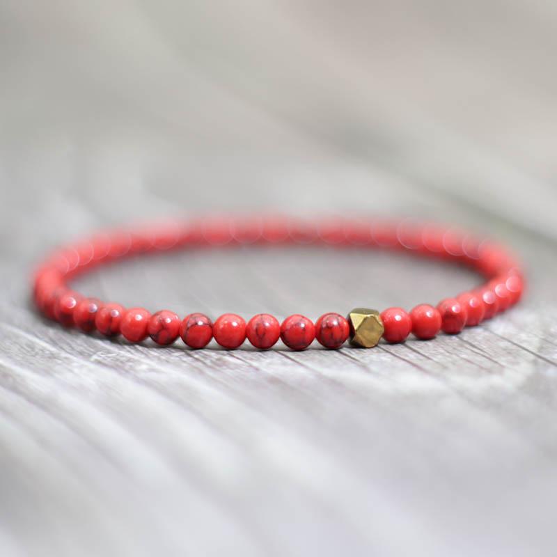 Minimalist 4mm Natural Wood Bracelet For Men Female Braslet Beads Irregular Wenge Wood Brazalete Gift For Him Accessories Joyas