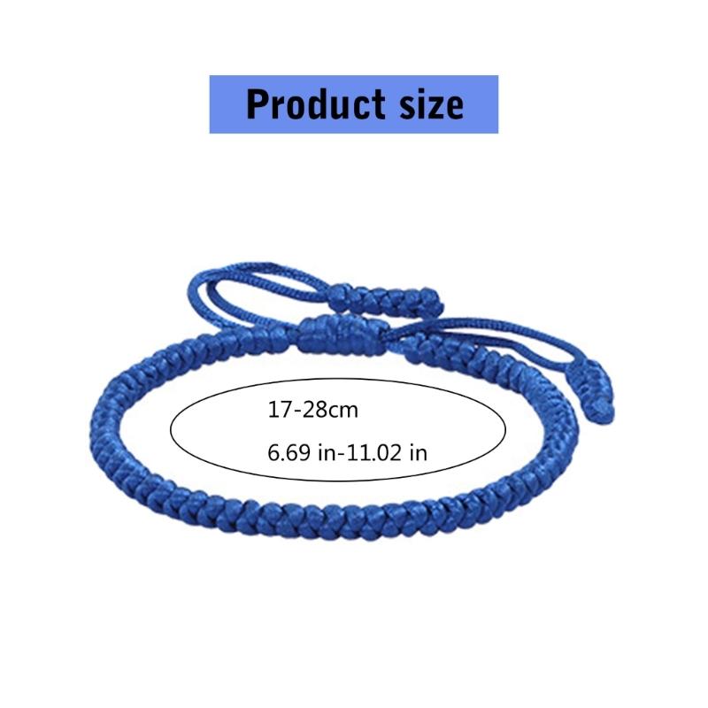 Unisex Adjustable Braided Cord Colorful Vintage Style Bracelet Collection Stylish Handmade Festival Wrist Chain