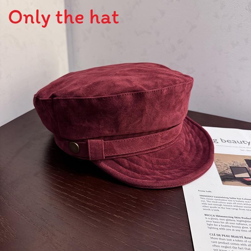 

Withsuede Vintage Beret Fabric And Solid Color For Art And Fashion Lovers