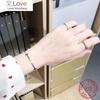 925 Sterlingsilber Smiley-Armband Damen Schlicht Hochwertig Koreanische Mode Schmuck Diamant Valentinstag Jubiläumsgeschenk