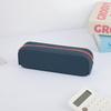 Silicone Pencil Case, Large Capacity Rectangle Pen Holder, Washable Cute Stationery Organizer for Office School