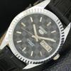 VINTAGE SEIKO 5 AUTOMATIC REFURBISHED JAPAN MENS BLACK DIAL WATCH A440351-4 Sk-a440351