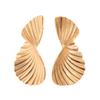 Unique Geometric Alloy Studs Earrings for Women Fashionable and Lightweight Jewelry Accessory for Everyday or Party Wear