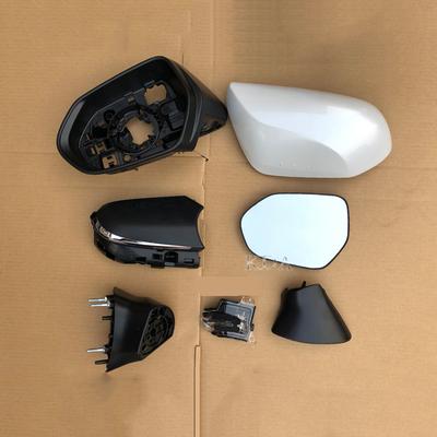 Auto Left Right Rear Blind Spot Warning Heated Mirror Glass Cover Frame Turn Signal Light for Toyota Camry