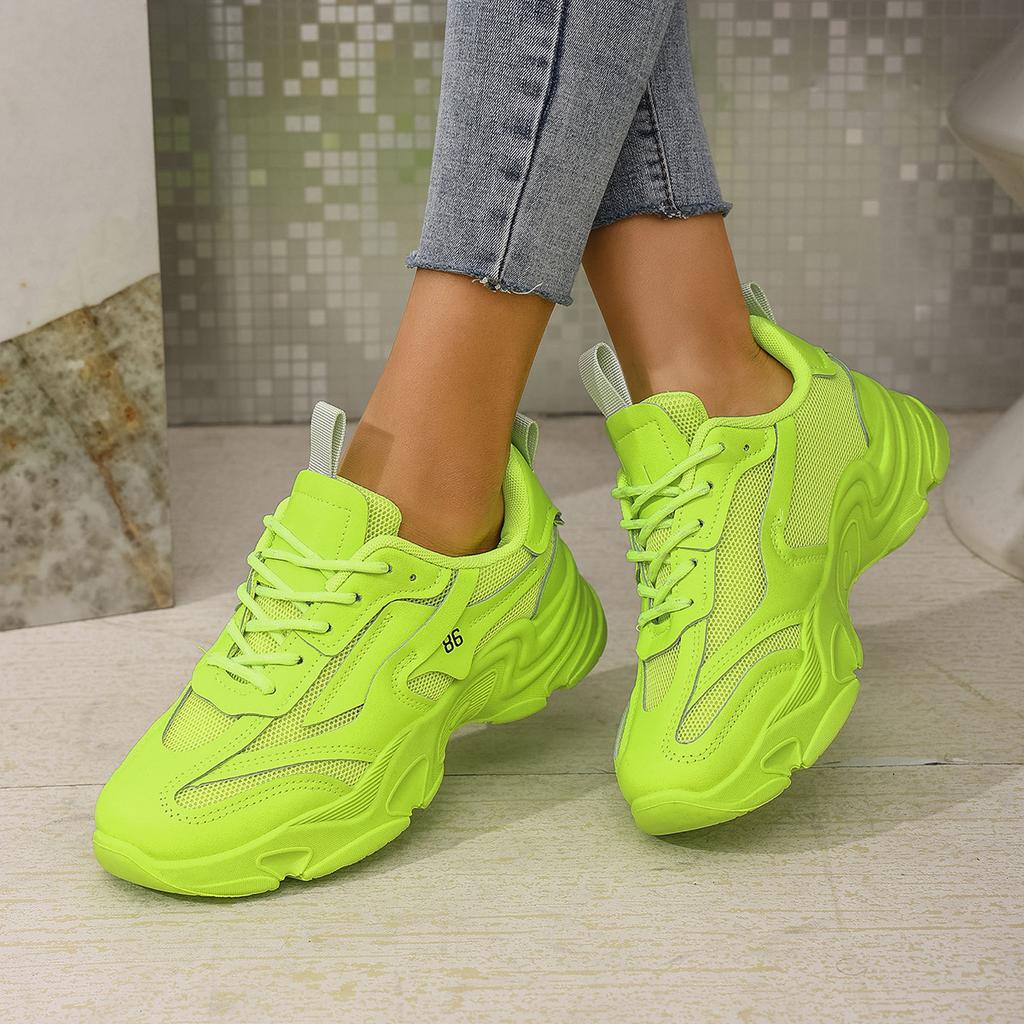 2025 spring new platform women's dad shoes trendy fashion versatile student sports shoes foreign trade casual shoes