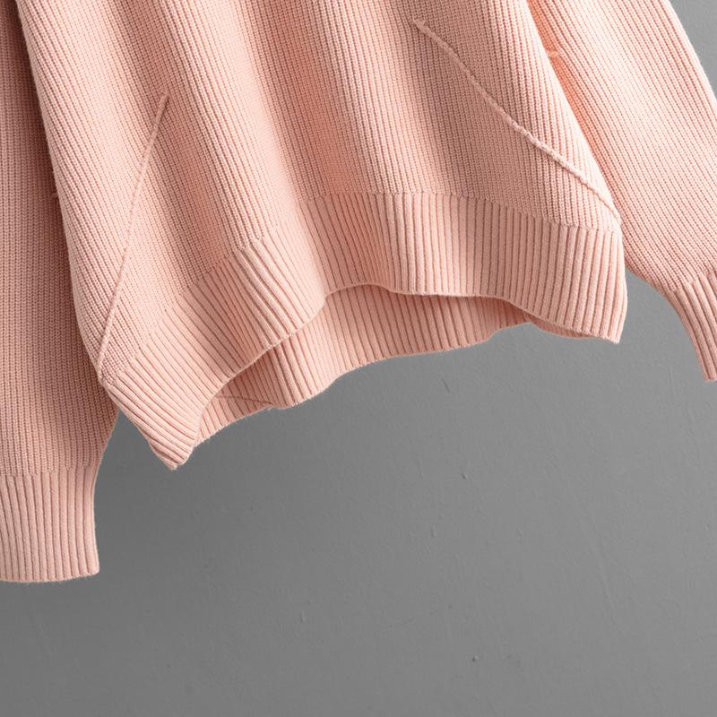 Knitted Round Neck Sweater For Autumn And Winter Simple And Loose Base Top Sweater