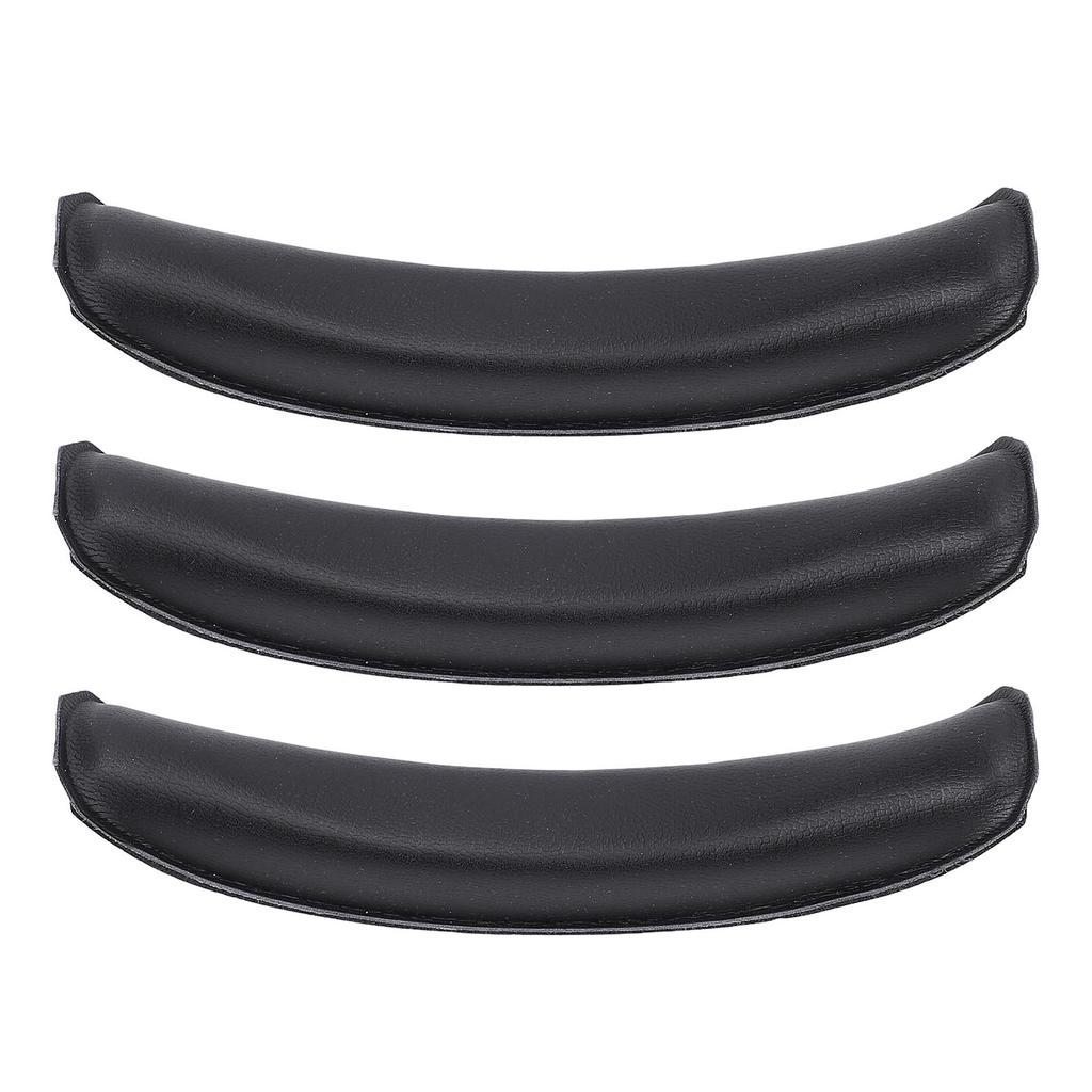 3pcs Headphone Replacement Headband Pad Soft Protein Leather Headband Cushion for W820NB W820NB Plus Black