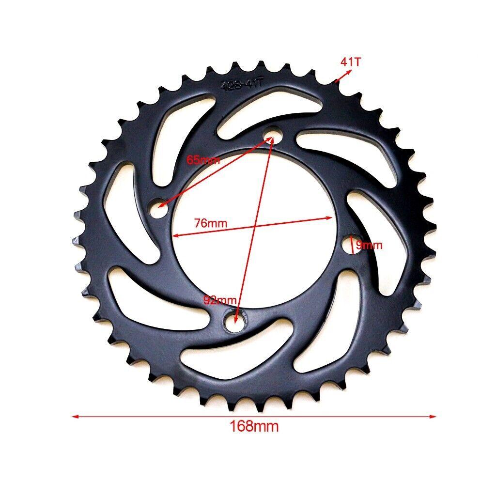 420/428 37T/41T/54T/65T Rear Back Chain Sprocket for Motocross ATV Quad 4Wheeler Quad Pit Dirt Bike Motorcycle Modified Parts