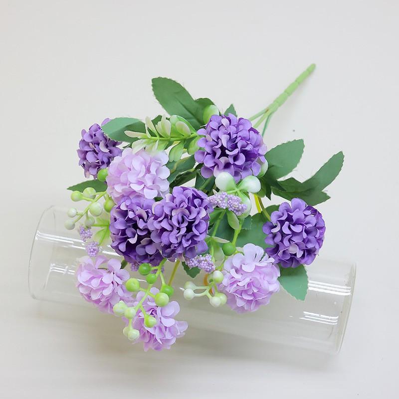 Artificial Hydrangea Silk Flower Bouquet Wedding Decor Photography Prop Home Event Styling