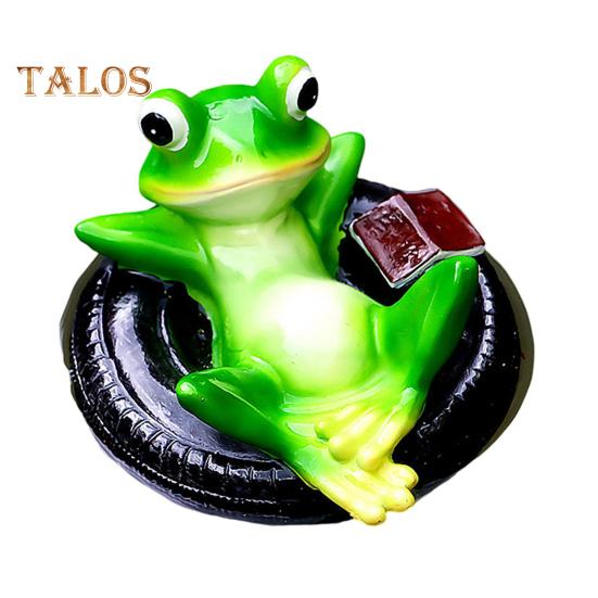 

Плавающая лягушка статуя смолы мультфильм расслабляющая лягушка украшение пруд плавающая лягушка фигурка для аквариума сад бассейн водный элемент декор C