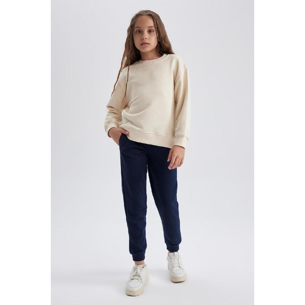 Girls' Black Jogger Standard Fit School Sweatpants Y1226a623au