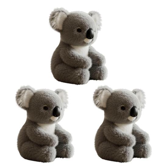 1/2/3Pcs Emotional Support Plush Koala Toy Anxiety Stress Relief Emotional Healing On Demand Koala Plushie Simulation Stuffed Animal Doll Decoration