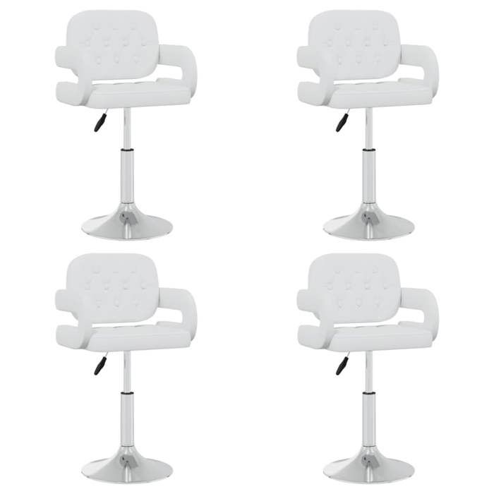 VidaXL Lot de 4 Chaises Pivotantes à Manger, Sièges à Dîner, Chaises de Repas, Meubles de de Salle à Manger Cuisine Maison 3089106
