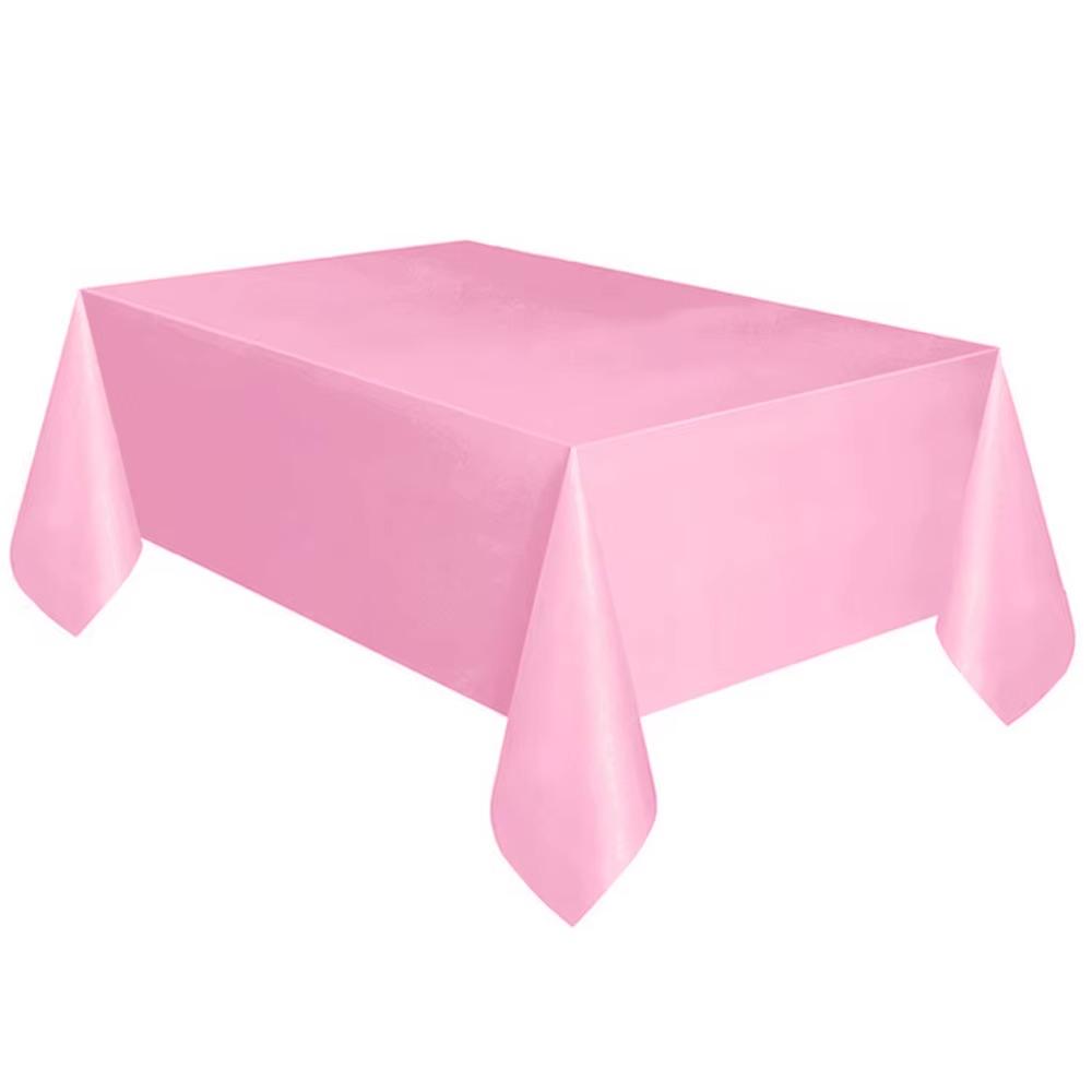 1pc 137*183cm Plastic Rectangle Disposable Table Cover Cloth Wipe Clean Party Tablecloth Covers for Birthday Wedding Christmas