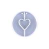 Create Unique Heart-shaped Crystal Keychain Pendant Resin Mold Epoxy Resin Mould Casting Jewelry Making Mold Decoration