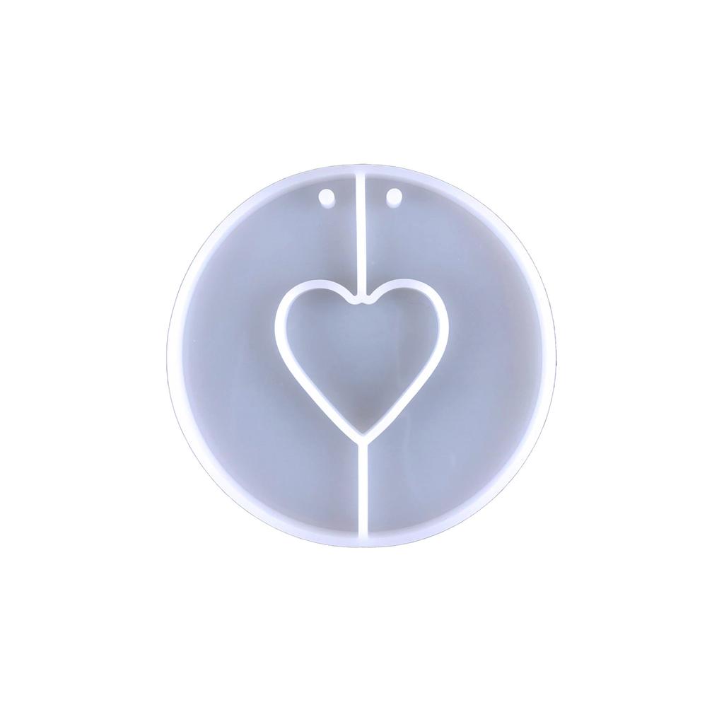 Create Unique Heart-shaped Crystal Keychain Pendant Resin Mold Epoxy Resin Mould Casting Jewelry Making Mold Decoration