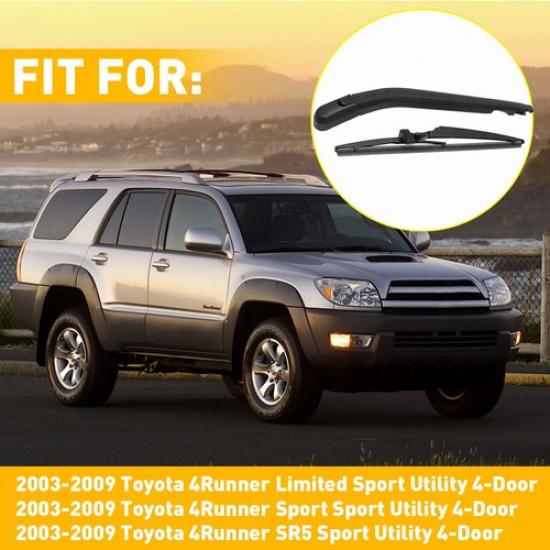 

Rear Wiper Arm & Blade for 2003-2009 Toyota 4Runner Limited Sport Utility 4-Door