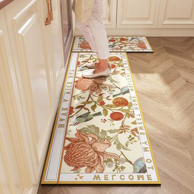 Kitchen Floor Mat Made Of Diatomaceous Earth, Washable And Absorbent, Water And Oil Repellent Carpet