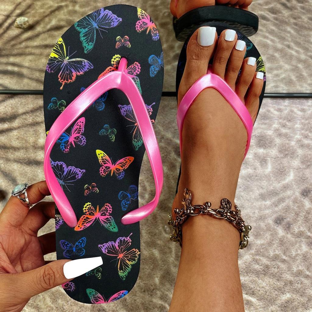 Women Summer Sandals Size 12 Women Slippers Solid Color Flip Flops Flat Flip Flops Beach Sandals Women'S Summer Platform Sandals