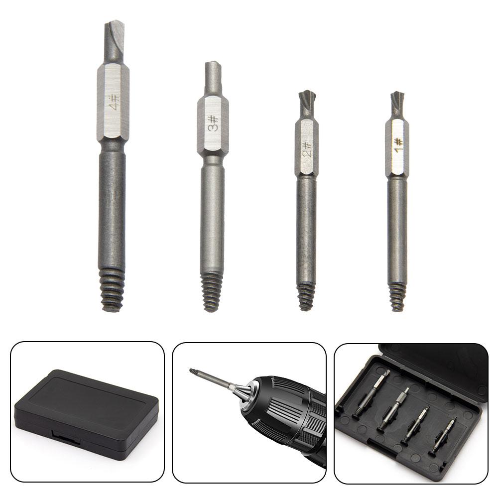 High Speed Steel 6542 Double Head Extractor Broken Head Screw Sliding Tooth Removal Tool Bits Power Tool Accessory Set