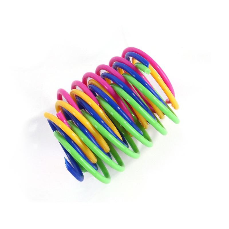 

Cat Spring Toys Kitten Coil Spiral Springs Interactive Toy Colorful Springs Cat Self-pleasure Toy Pet Supplies