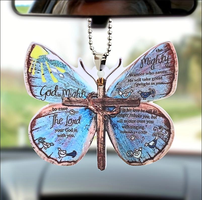 Acrylic Playful Car Decor Quirky Cartoon Hanging Ornament Versatile Bag And Home Use