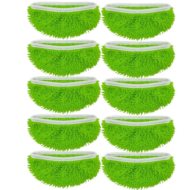 10pcs Reusable Microfiber Mop Pads Compatible for Swiffer Sweeper Mop Dry Sweeping Cloth Washable Wet Mopping for Floor Cleaning