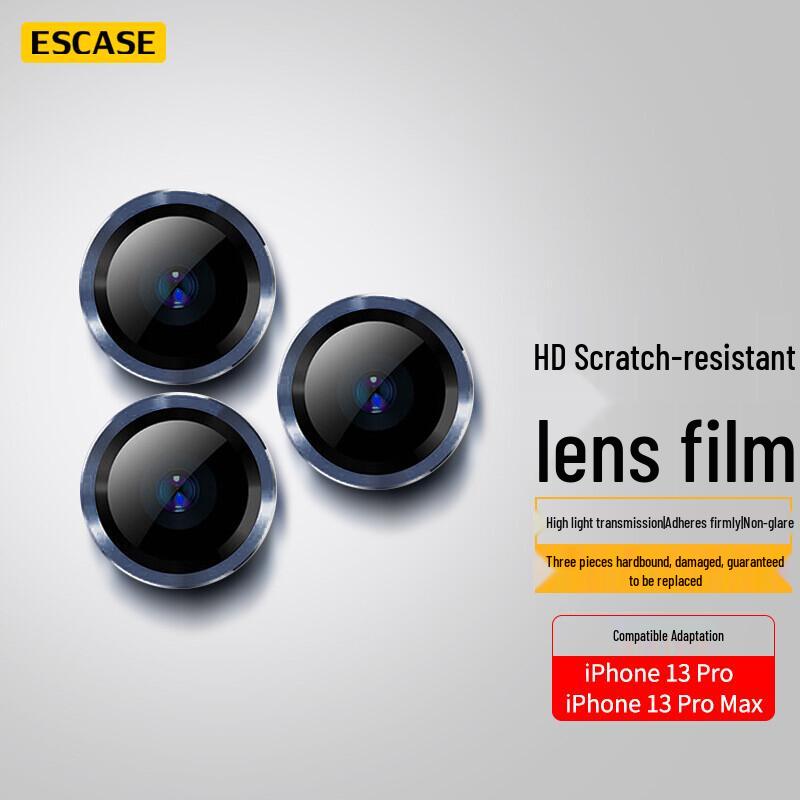 

ESCASE iPhone Tempered Glass Camera Lens Protector For iPhone 13 Pro/Pro Max