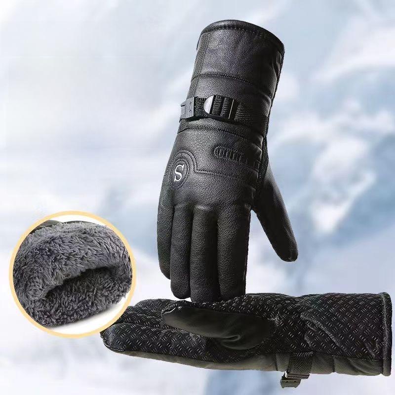 Gants d'hiver résistants au froid pour hommes: Imperméable, résistant au gel, en coton PU épais pour la conduite de moto, efficace jusqu'à -40°.