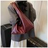 PU Leather Hobo Large Capacity Underarm Bags Autumn Winter Shoulder Bag for Women 2025 New Trend Y2K Handbags and Purses Tote