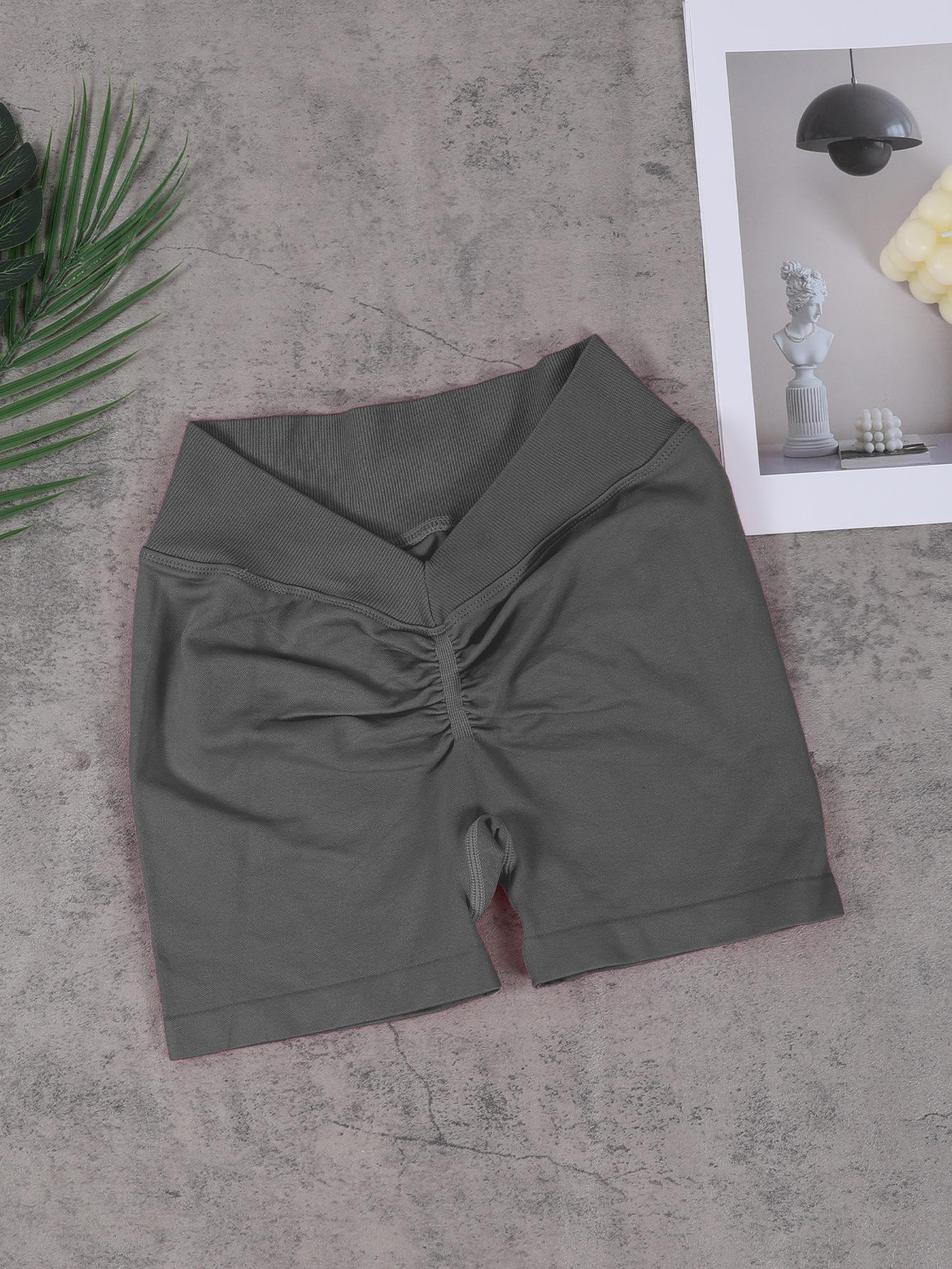 High-Waisted Butt-Lifting Yoga Shorts for Women - Stretchy, Breathable Fitness & Running Wear S