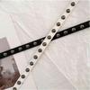 Women'S American Vintage Belt Casual Rivet Thin Leather Belt Punk Style Metal Rock Unique Versatile Belt Accessories