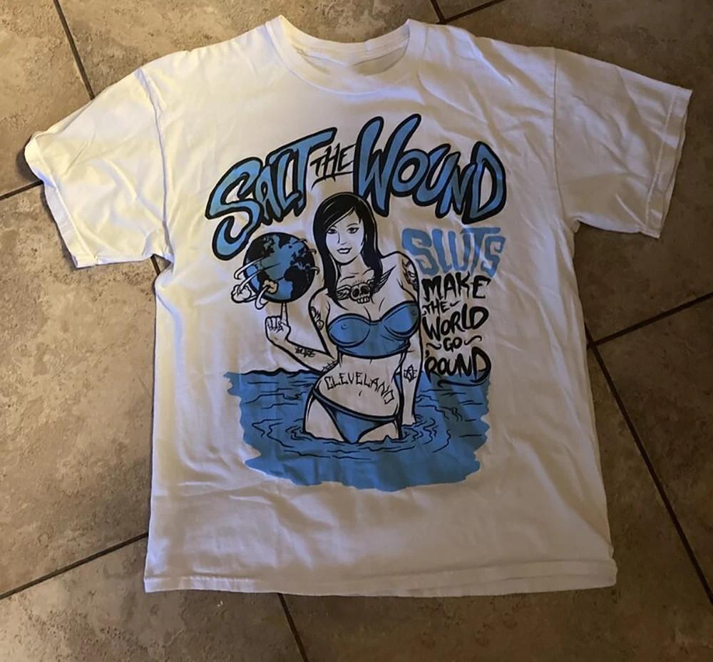 NEW Salt the Wound Band Gift For fans Heavy Cotton White S-5XL T Shirt UR759 Unisex T-Shirt L