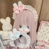 Retro Japońska Lolita Służka Opaska z Kokardką na Głowę dla Kobiet - Uroczy Dodatek do Włosów Cosplay