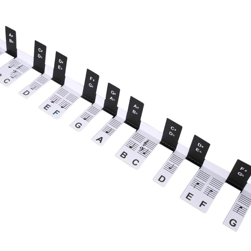 88-Key Piano Keyboard Stickers Beginner Sticker Keyboard Note Labels Marker Piano Notes Guide for Beginners Student