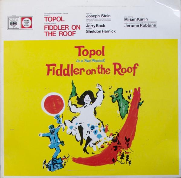 

LP Record TOPOL - Fiddler On The Roof 70030 CBS 1967 UK Soundtracks & Musicals Used