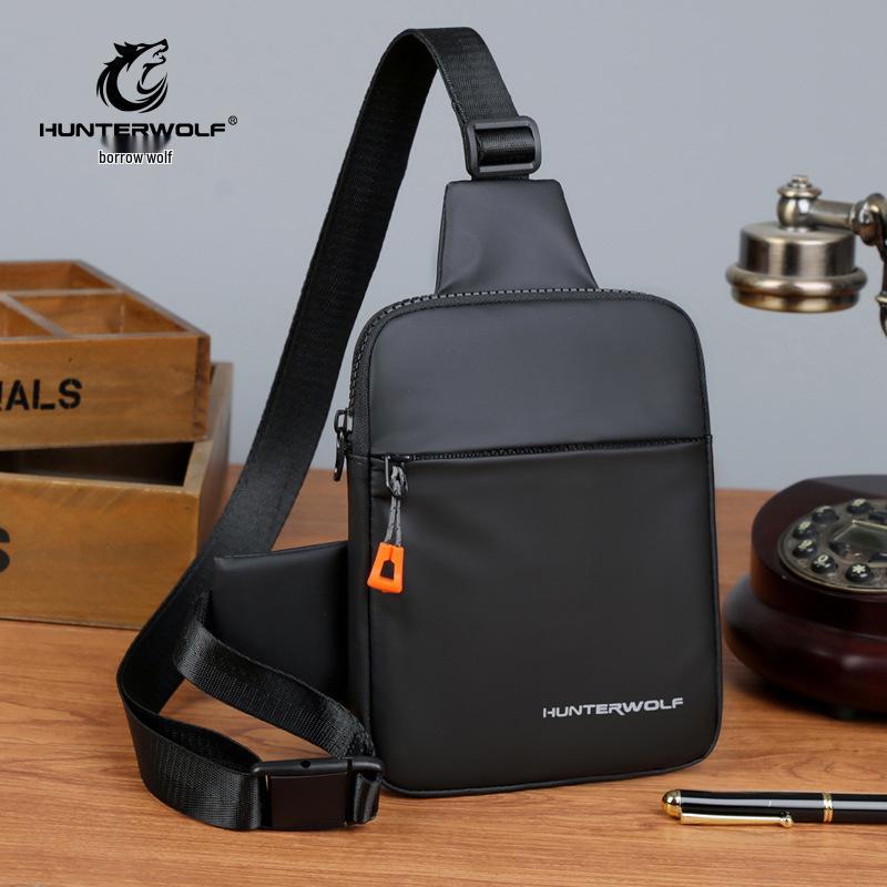 

Men s Water-Resistant Crossbody Phone Bag - Versatile and Casual Chest Backpack чорний