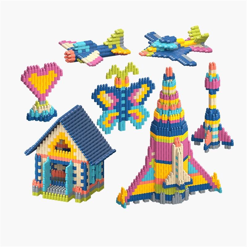 Bullet Building Pellet Blocks Toy Diy Assembling Toys Early Education Gift Kids