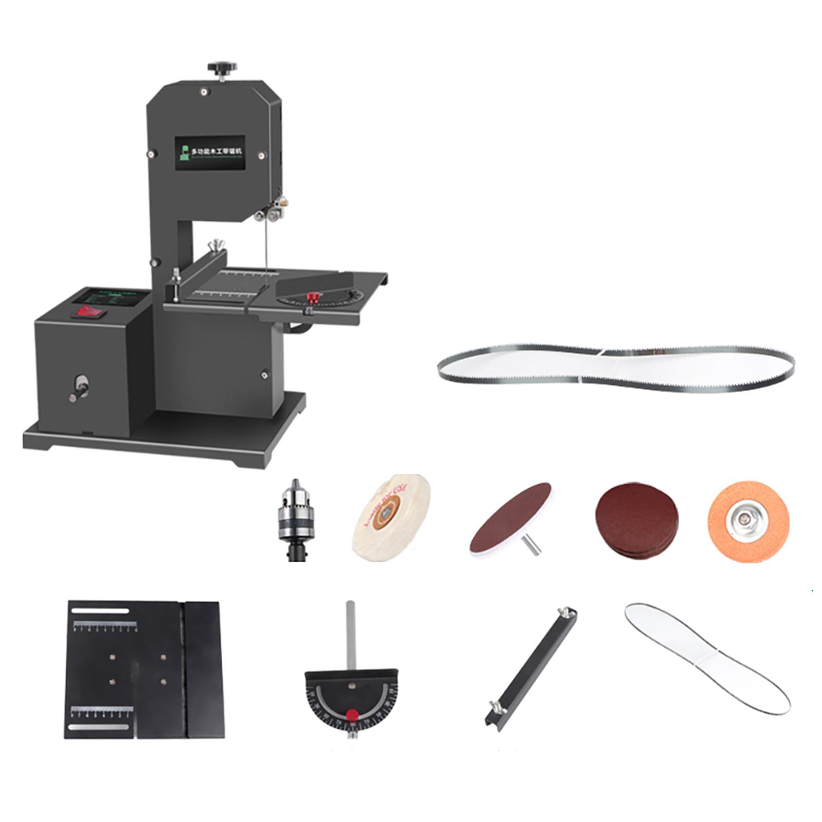 

Мини-многофункциональная ленточная пила, 1750 об/мин, настольная ленточная пила, настольная пила, электрические настольные пилы US Plug & With Full Accessories