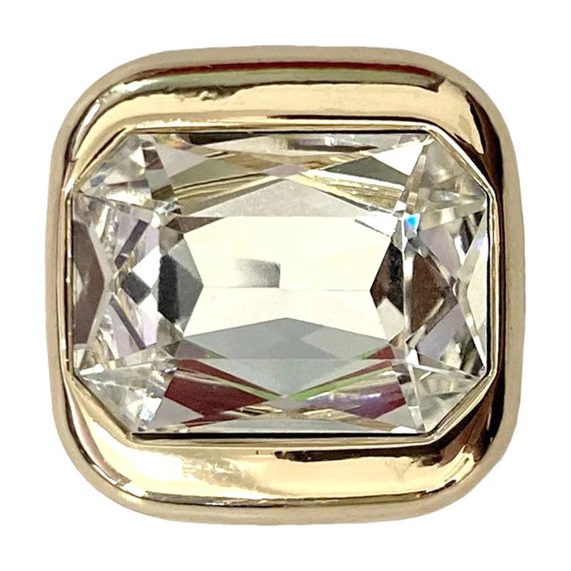 5pcs Fashionable Diamond Buttons High Quality Large Rhinestone Metal Shank Buttons Clothes Decorative Buttons