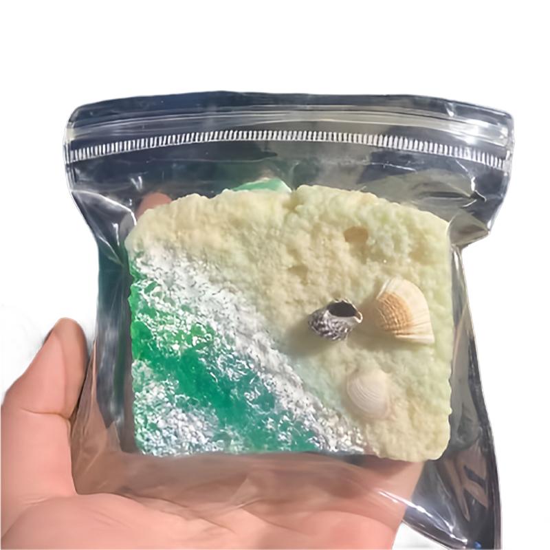 Squishy Square Toast Wave Shell Fidget Toy Soft and Stress-relieving Sponge Toy for Kids Gift Anti Stress Release Hand Relax Toy