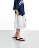 ANGLAN Cross Pleated Chino Half Pants - Light Gray