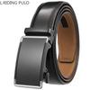 Gürtel Herrengürtel, automatische Schnalle, echtes Leder, ohne Zwischenschicht, 3,5 cm, einfacher Freizeitgürtel für mittleres und junges Alter, trendiger Herrengürtel