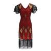 Vintage 1920s Sequin Evening Dress - High-end European & American Design