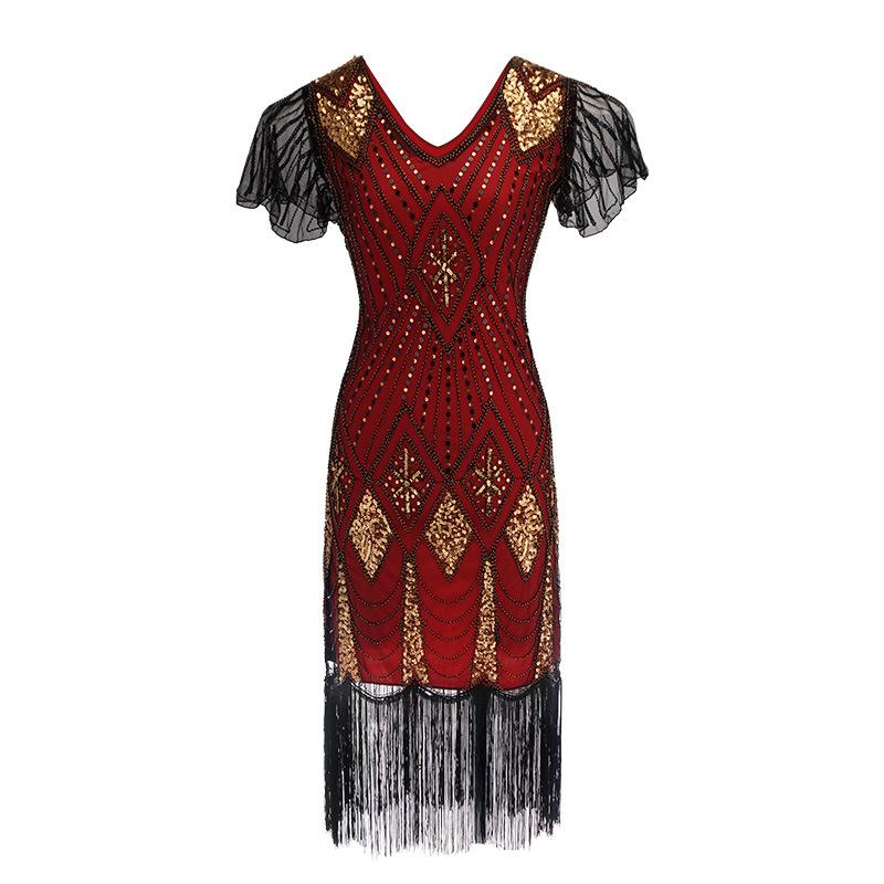 Vintage 1920s Sequin Evening Dress - High-end European & American Design