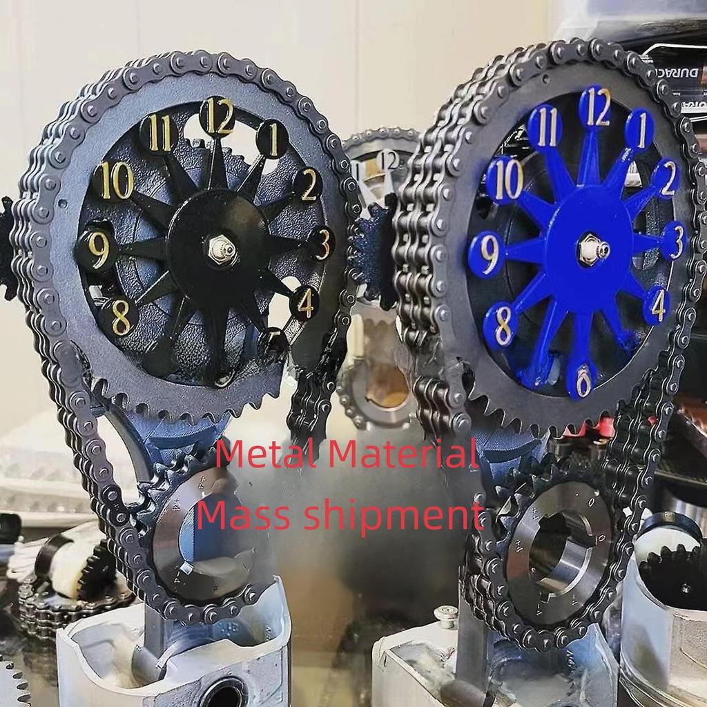 Retro Europäische und Amerikanische Tischuhr mit Kettengetriebe-Dekor