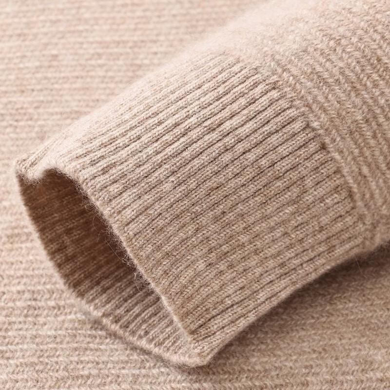 Hengyuanxiang Men's Pure Cashmere Crewneck Sweater