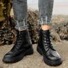 Fashion Male Genuine Leather Ankle Boots New Men Desert Boots 2024 Trend Men's Shoes All-match High Top Mens Outdoor Motorcycle Boots